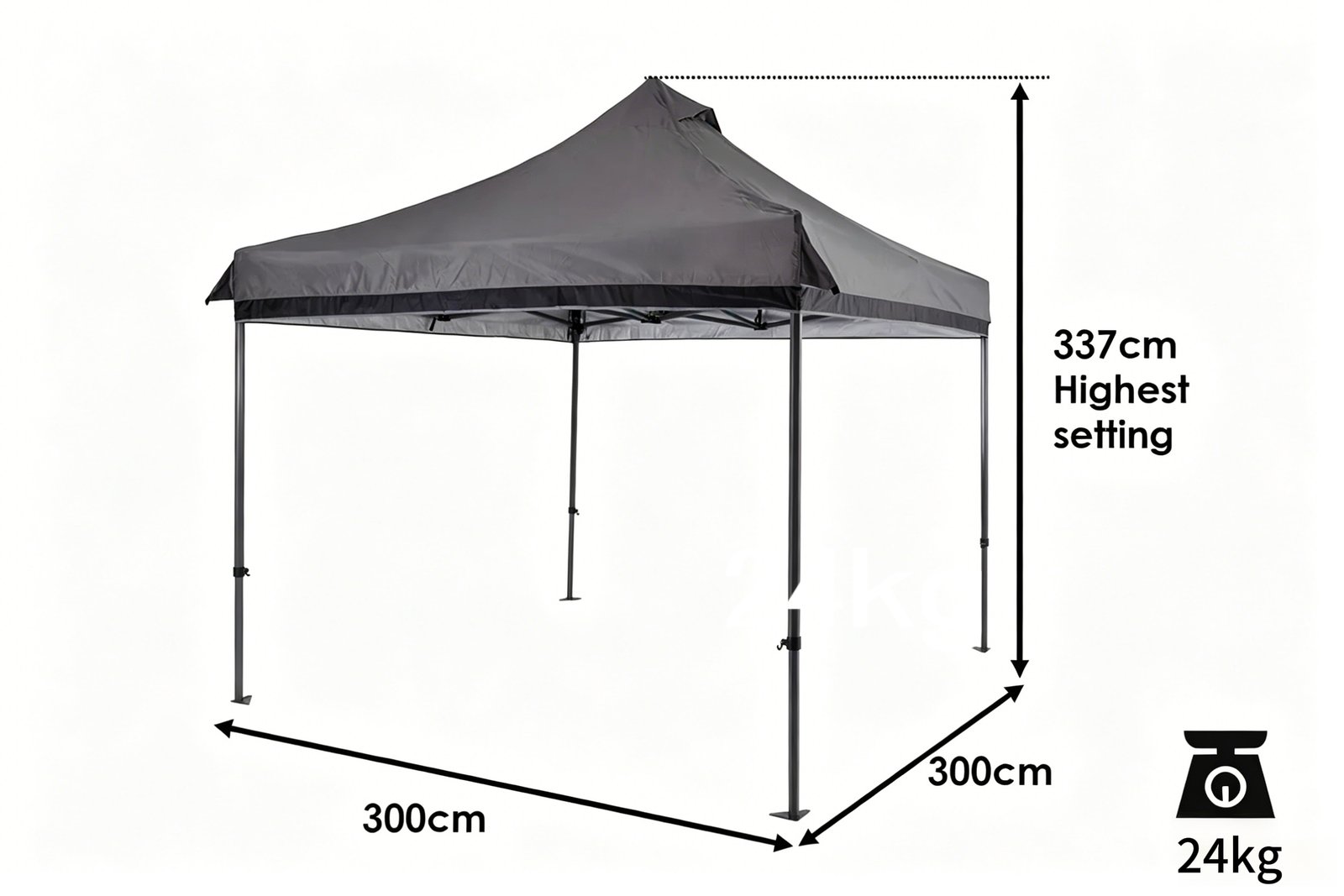3x3m Commercial Gazebo